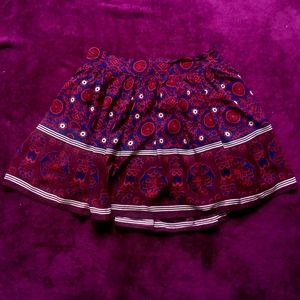 Forever 21 L Floral Print Mini Skirt With Pockets